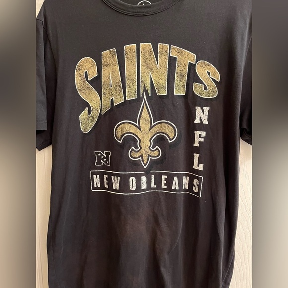 NEW ORLEANS SAINTS~ BLACK/GOLD TEE~SMALL - Picture 4 of 5